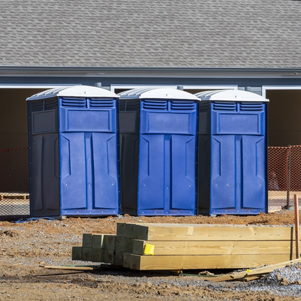 are there any restrictions on what items can be disposed of in the portable toilets in Middleport